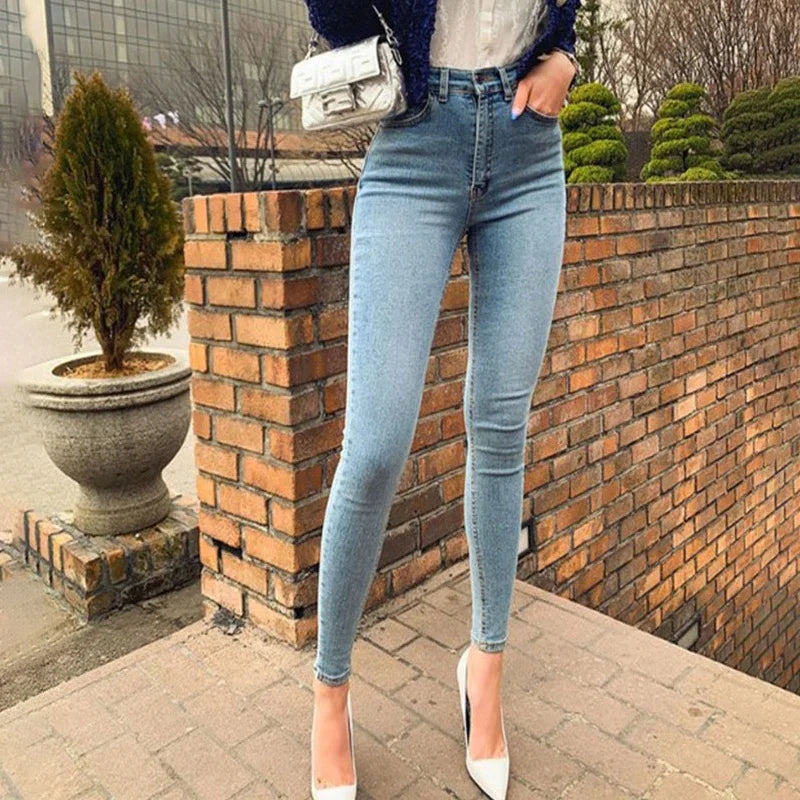 American street style casual small feet casual yoga pants everyday everything stretch jeans pencil pants
