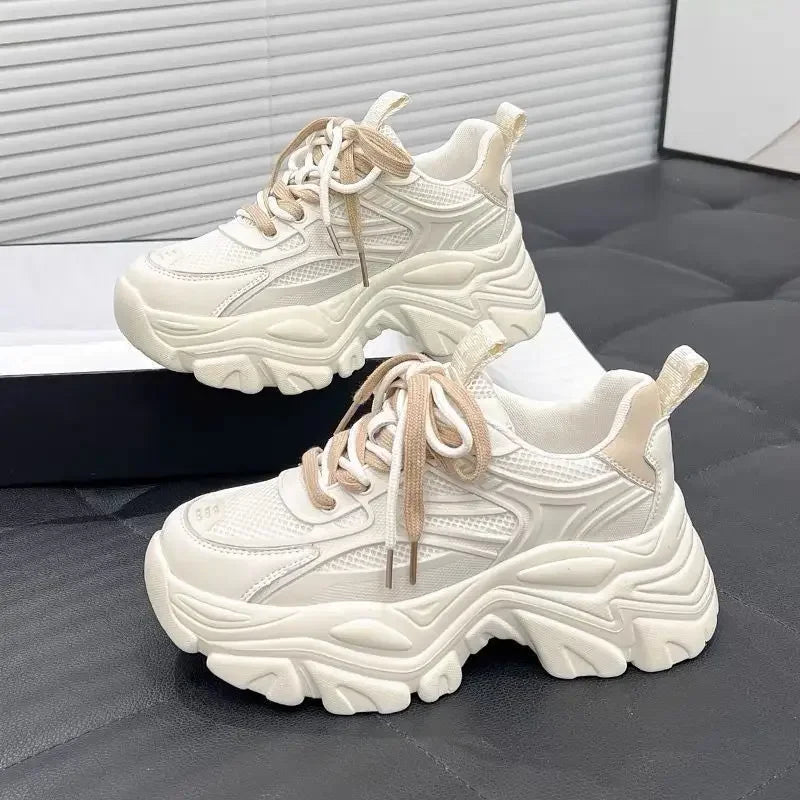 Women's Versatile Commuting Thick Base Shoes Casual Shoes New Spring Summer 2024 Style Mesh Lining For Women